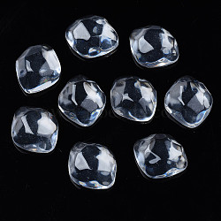 Transparent Resin Cabochons, Water Ripple Cabochons, Oval, Clear, 24x20.5x9mm(CRES-N031-007A-A01)