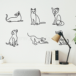 Translucent PVC Self Adhesive Wall Stickers, Waterproof Building Decals for Home Living Room Bedroom Wall Decoration, Dog, 950x390mm(STIC-WH0015-003)