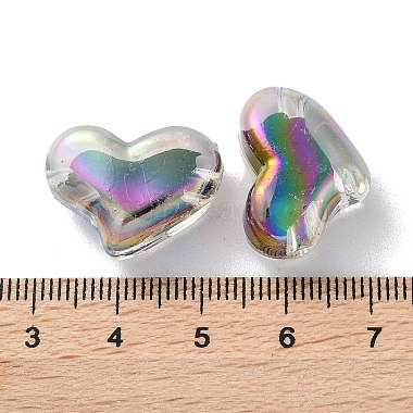UV Plating Rainbow Iridescent Acrylic Beads(OACR-H112-23A)-3
