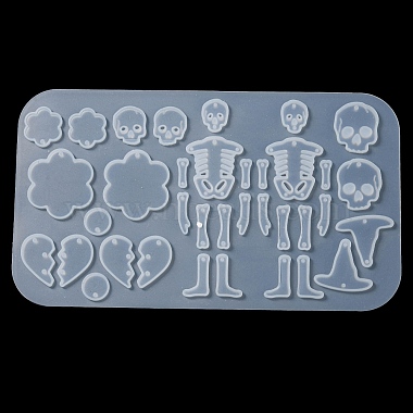 moldes colgantes de silicona con tema de halloween(DIY-Q030-05B)-5