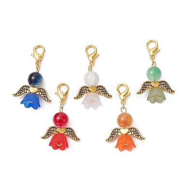 Mixed Color Angel & Fairy Glass Pendant Decorations