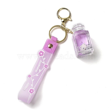 Mixed Bottle Acrylic Pendant Keychain Decoration(KEYC-D018-09)-2