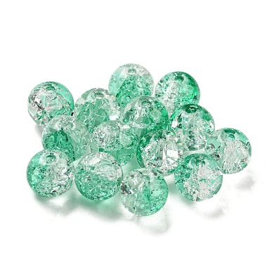 Medium Spring Green Round Glass Beads