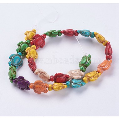 1 Strand Synthetic Turquoise Beads Strands(G-FS0005-65)-2
