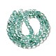 Electroplate Transparent Glass Beads Strand(GLAA-G088-01)-3