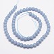 Natural Angelite Beads Strands(X-G-P217-31-6mm)-2