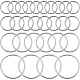 BENECREAT 28Pcs 4 Style Alloy Linking Rings(FIND-BC0003-33)-1