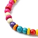 разноцветные ожерелья-нагрудники из натуральных кокосовых бусин(NJEW-A007-03C)-4