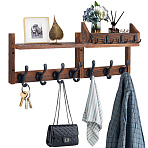 Wood Wall Hanging Holders, Rectangle, Coconut Brown, 729x114x203mm(AJEW-WH0596-654)