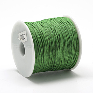 Polyester Cords, Dark Green, 0.8mm, about 131.23~142.16 yards(120~130m)/roll(OCOR-Q037-12)