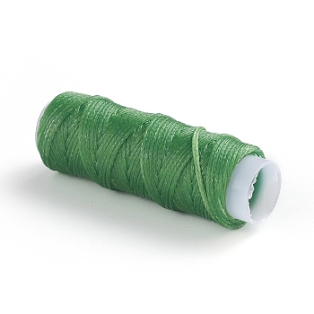 Waxed Polyester Cord, for Jewelry Making, Green, 0.8mm, about 30m/roll