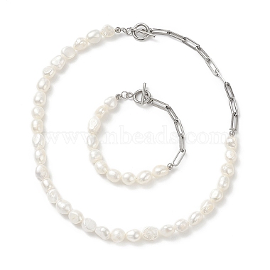 White Pearl Bracelets & Necklaces