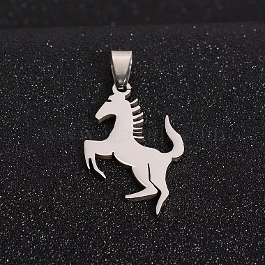 Stainless Steel Color Horse Stainless Steel Pendants