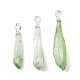 Electroplated Raw Rough Natural Quartz Crystal Copper Wire Wrapped Pendants(PALLOY-JF02409-02)-1