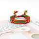 Polyester Braided Rhombus Pattern Cord Bracelet(FIND-PW0013-004A-03)-1