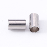 304 Stainless Steel Beads, Large Hole Beads, Column, Stainless Steel Color, 10x6mm, Hole: 5.2mm(STAS-R112-02D)