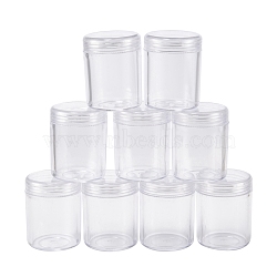 Plastic Bead Containers, Clear, 3.9x5cm, Capacity: 20ml(0.67 fl. oz)(CON-T0AGP)