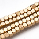 Electroplate Non-magnetic Synthetic Hematite Beads Strands(G-T061-186KC)-1
