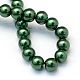 Backen gemalt pearlized Glasperlen runden Perle Stränge(HY-Q003-4mm-75)-4