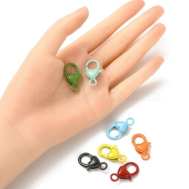 20Pcs Spray Painted Eco-Friendly Alloy Lobster Claw Clasps(PALLOY-YW026-01)-5