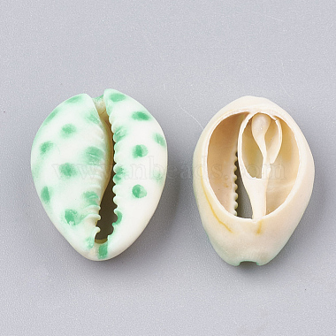 Printed Cowrie Shell Beads(SHEL-S274-02C)-2