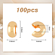 100Pcs Brass Crimp Beads Covers(KK-HY0002-71)-2