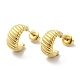 304 Stainless Steel Croissant Stud Earrings(EJEW-I286-02G)-1