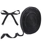 Polyester Ribbons, Garment Accessories, Black, 5/8 inch(15mm)(OCOR-WH0036-99B)