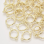 Alloy Links connectors, Ring, Light Gold, 17x12x1.5mm, Hole: 1.4mm(X-PALLOY-S121-224)