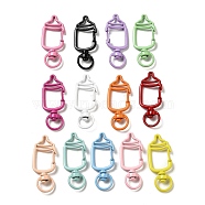 Spray Painted Alloy Swivel Clasps, Swivel Snap Hook Clasps, Feeding-bottle, Mixed Color, 40.5x16x7mm, Hole: 9x5mm(FIND-M008-01)