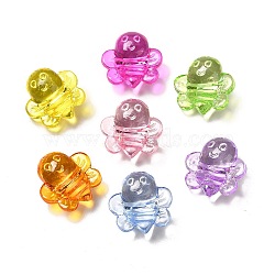 Transparent Acrylic Beads, Bees, Mixed Color, 25.5x25x12.5mm, Hole: 2.5mm, about 160pcs/500g(TACR-P003-11)