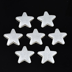 ABS Plastic Imitation Pearl Beads, Star, Creamy White, 21x21x5mm, Hole: 1.2mm, about 445pcs/500g(OACR-N008-123)