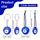 12Pcs 2 Style Glass Evil Eye Pendant Decorations(HJEW-FG0001-11)-2