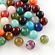 Perles rondes en acrylique d'imitation pierre précieuse(OACR-R029-18mm-M)-1