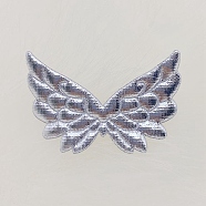 Cloth Embossing Wings, AB Color, Decorate Accessories, Silver, 35x50x1mm(FIND-PW0001-043G)