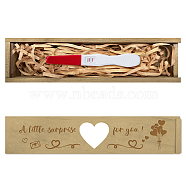 Rectangle Wooden Pregnancy Test Keepsake Box with Slide Cover, Baby Annouced Engraved Case for Grandparents Dad Aunt and Uncle, Peru, Balloon, 20x5x3cm(CON-WH0102-002)