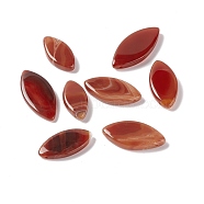 Natural Red Agate Pendants, Horse Eye, 30.5~42.5x15~19.5x5~6.5mm, Hole: 0.8~0.9mm(G-B030-10A)