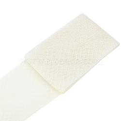 3M Elastic Polyester Deco Mesh Ribbons, Diamond Tulle Fabric, for Hat Decoration, Skirts Decoration Making, Beige, 6-1/4 inch(160mm), about 3.28 Yards(3m)/pc(DIY-WH0530-55A)