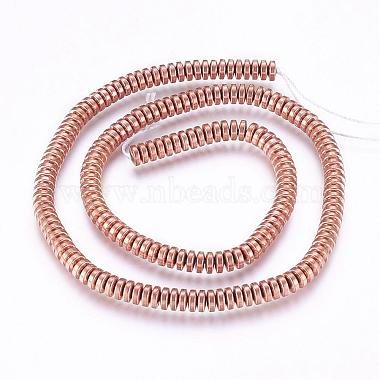 Electroplate Non-magnetic Synthetic Hematite Beads Strands(G-P277-05)-2