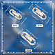 Elite 6Pcs 3 Styles 304 Stainless Steel Fold Over Clasps(STAS-PH0004-98)-3