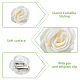 8Pcs 2 Style Camellia Shaped Polyester Alligator Hair Clips(PHAR-FH0001-03)-4