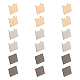 wadorn 18 ensembles 3 couleurs fermoirs décoratifs pour sac en alliage de zinc(FIND-WR0008-58)-1