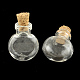 Flat Round Glass Bottle for Bead Containers(AJEW-R045-07)-2