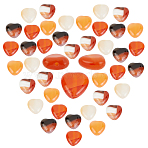 Natural Carnelian Beads Strands, Heart, 10x10x5mm, Hole: 1mm, about 40pcs/strand, 15.30 inch(38.86cm), 1strand/box(G-SC0002-09G)