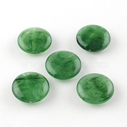Flat Round Imitation Gemstone Acrylic Beads, Medium Sea Green, 22x8.5mm, Hole: 2mm, about 190pcs/500g(OACR-R051-17)
