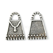 Tibetan Style Alloy Pendants, Lead Free, Cadmium Free and Nickel Free, Antique Silver, 16.5mm long, 12mm wide, 2mm thick hole: 3mm(X-LF0208Y-NF)