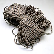 7 Inner Cores Polyester & Spandex Cord Ropes, for Rope Bracelets Making, Gray, 4mm, about 109.36 yards(100m)/bundle, 420~500g/bundle(RCP-R006-089)