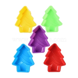 Christmas Trees DIY Food Grade Silicone Mold, Cake Molds(Random Color is not Necessarily The Color of the Picture), Random Color, 140x110x28mm(DIY-K075-27)