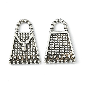 Tibetan Style Alloy Pendants, Lead Free, Cadmium Free and Nickel Free, Antique Silver, 16.5mm long, 12mm wide, 2mm thick hole: 3mm