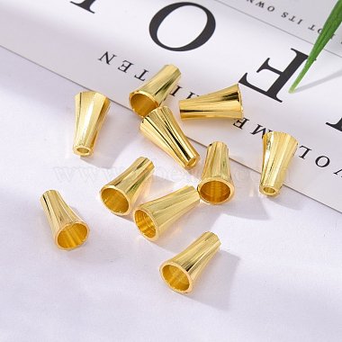 Golden Brass Bead Cone Caps(X-KK-E362-G)-6